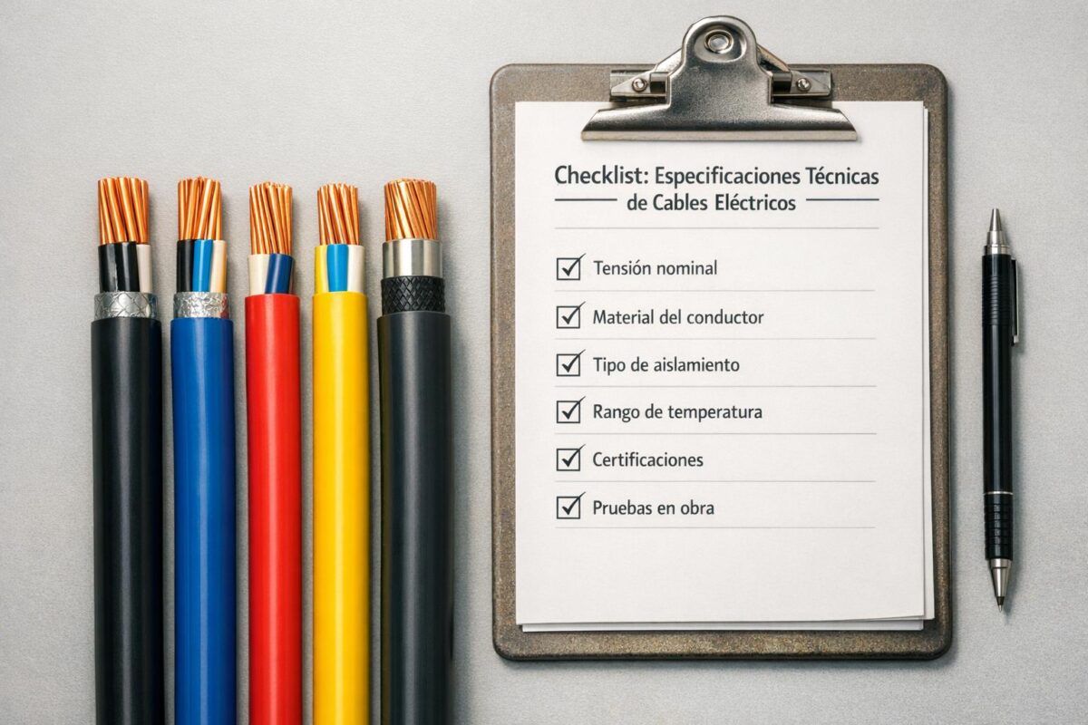 Checklist: Especificaciones Técnicas de Cables Eléctricos