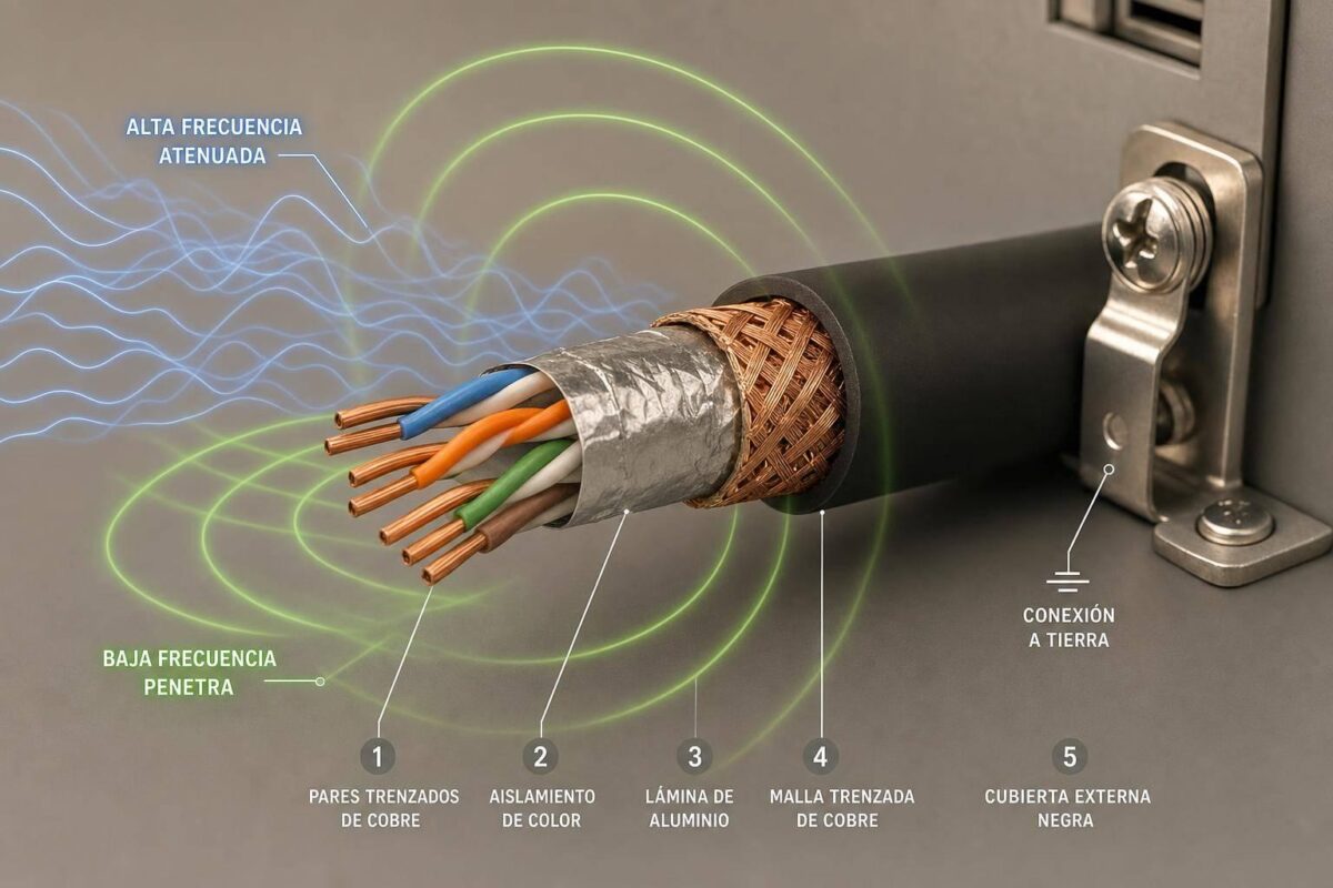 Blindaje de cables vs interferencias: ¿qué tan efectivo es?