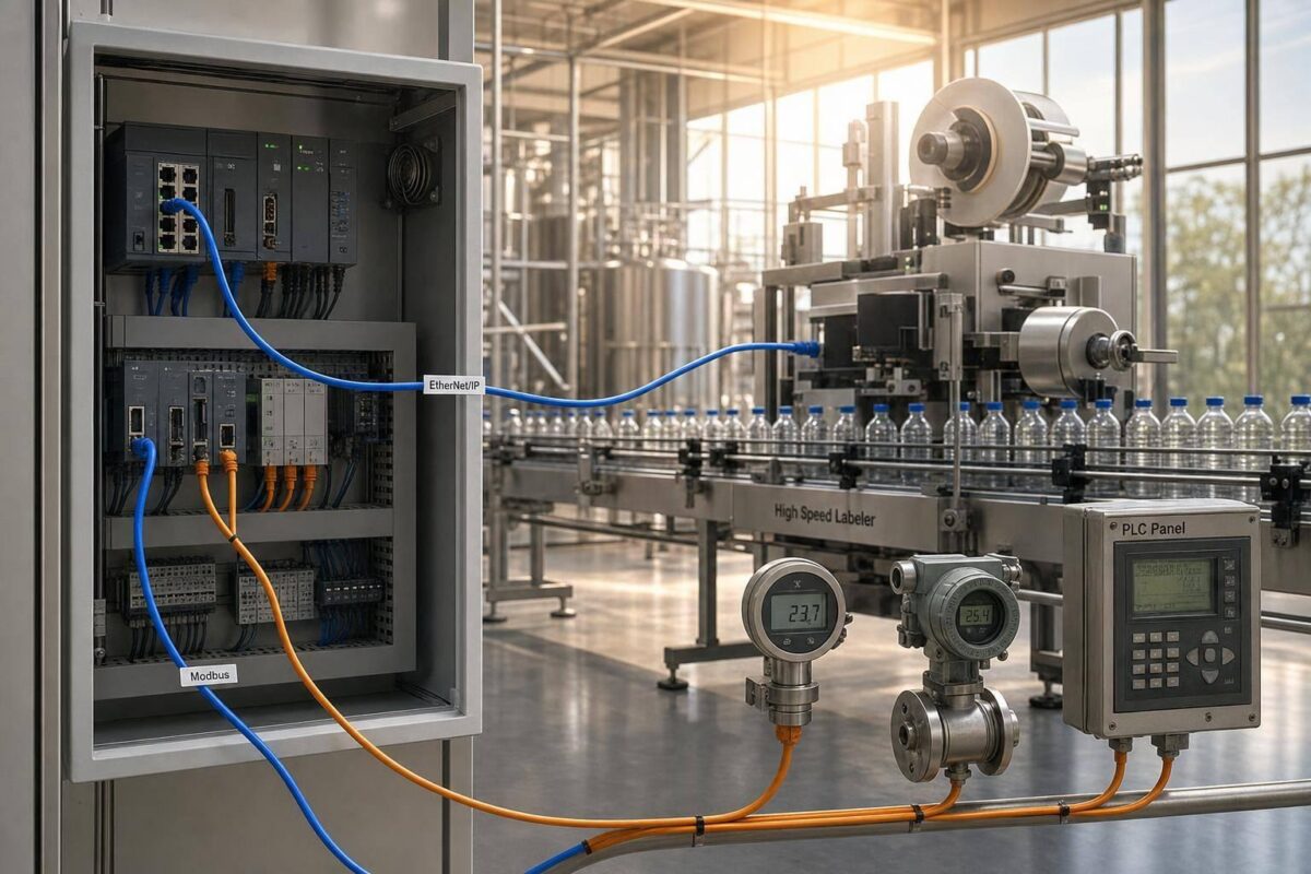 Ethernet/IP vs. Modbus en Alimentos y Bebidas